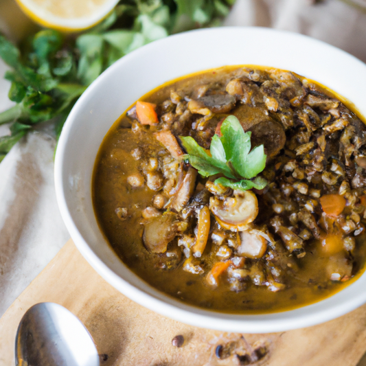 Vegan Lentil and Mushroom Stew Recipe