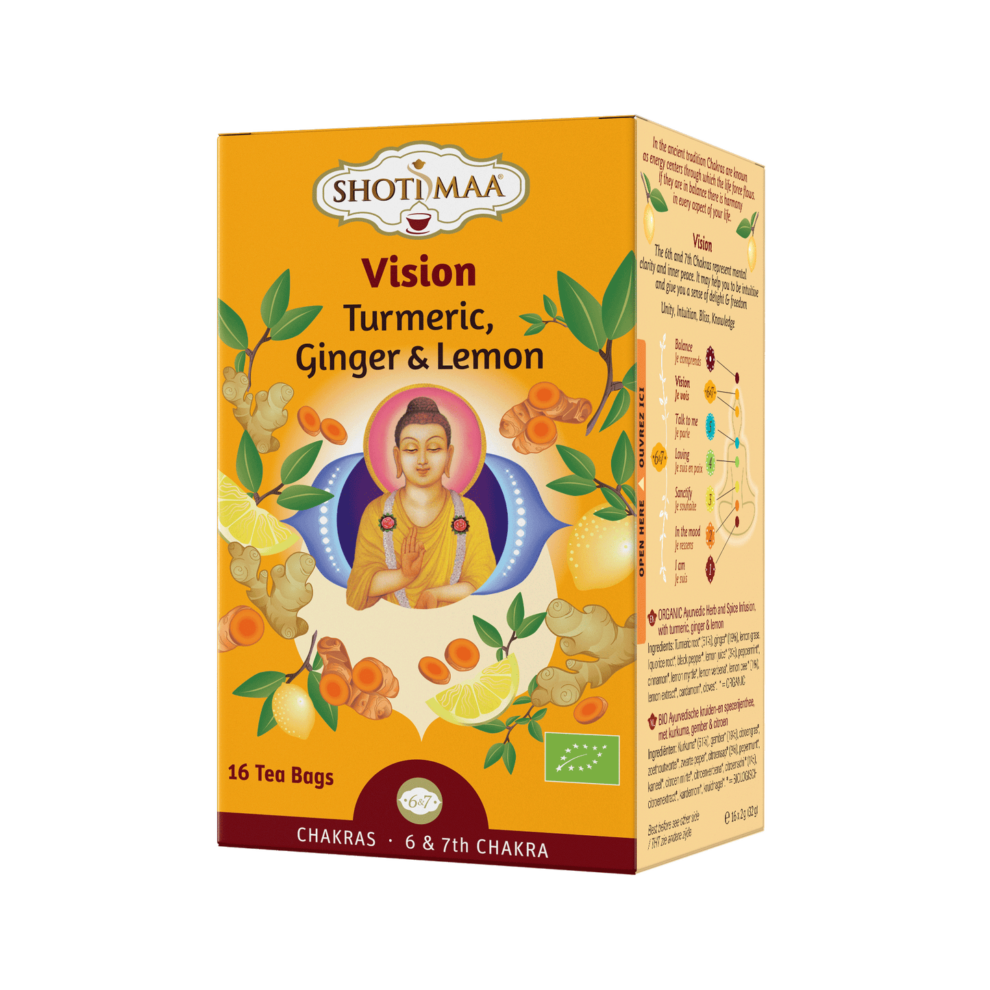 Vision - Organic Turmeric, Ginger & Lemon Infusion - Shoti Maa