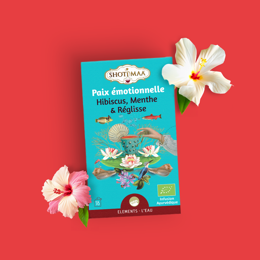 Paix émotionnelle - Hibiscus, Menthe & Réglisse Infusion BIO - Shoti Maa