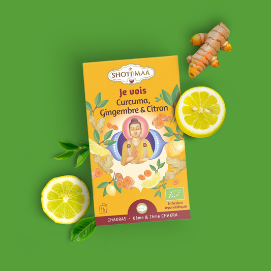Je vois - Infusion Curcuma, Gingembre & Citron Bio - Shoti Maa