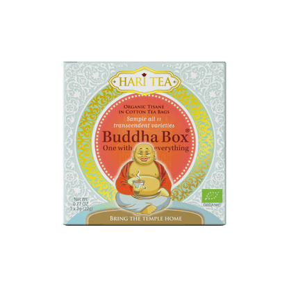 Buddha Box - Geschenkbox mit 11 Bio-Kräuter- und Gewürztees - Hari Tea