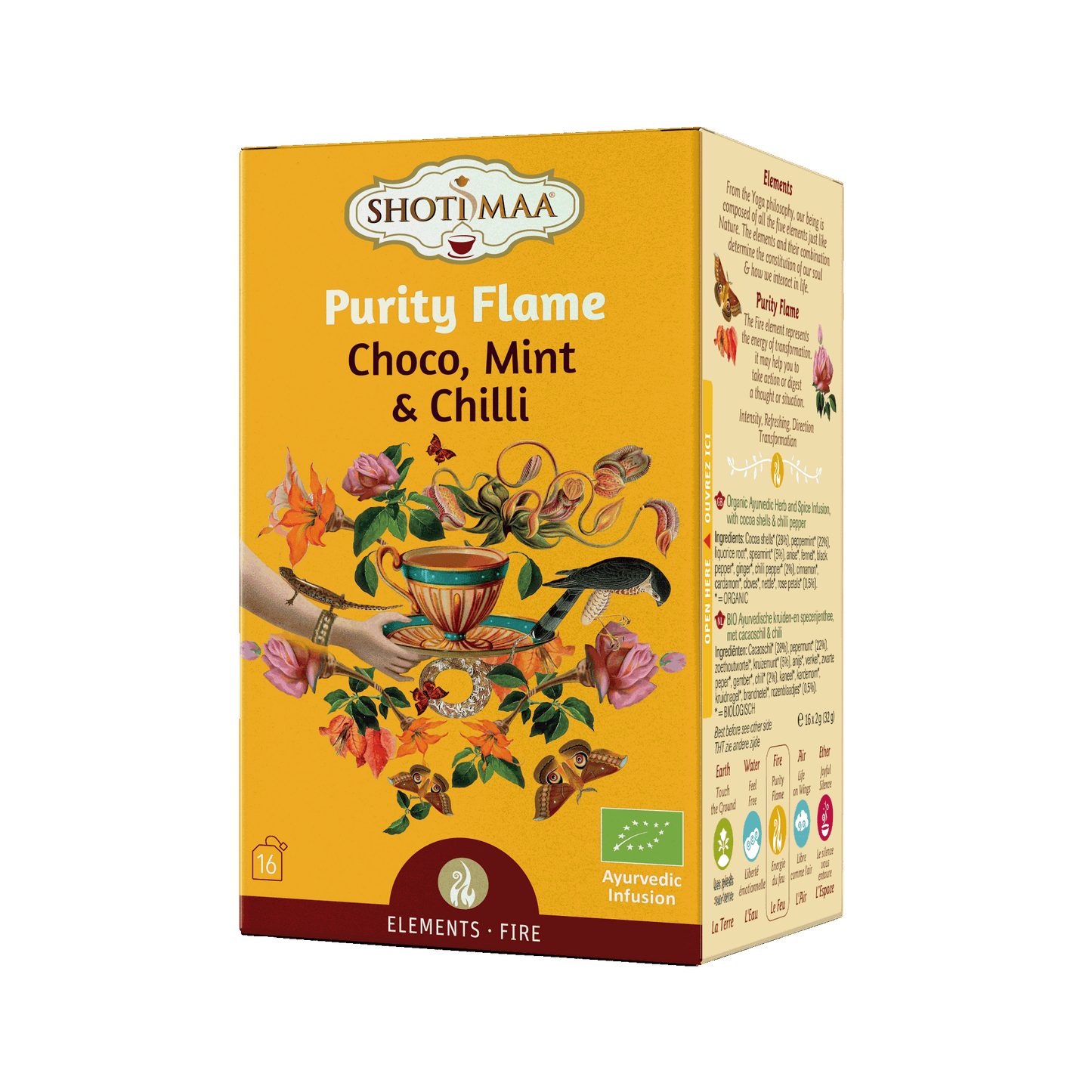 Purity Flame - Chocolat, Menthe & Piment Infusion BIO - Shoti Maa