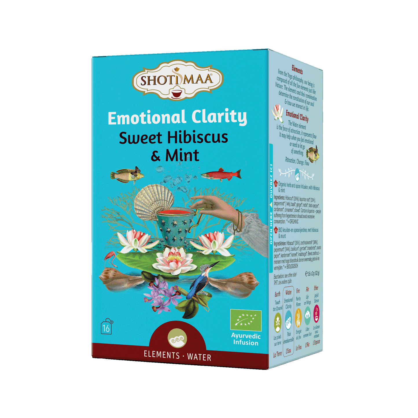 Emotional Clarity - Organic Sweet Hibiscus & Mint Infusion - Shoti Maa
