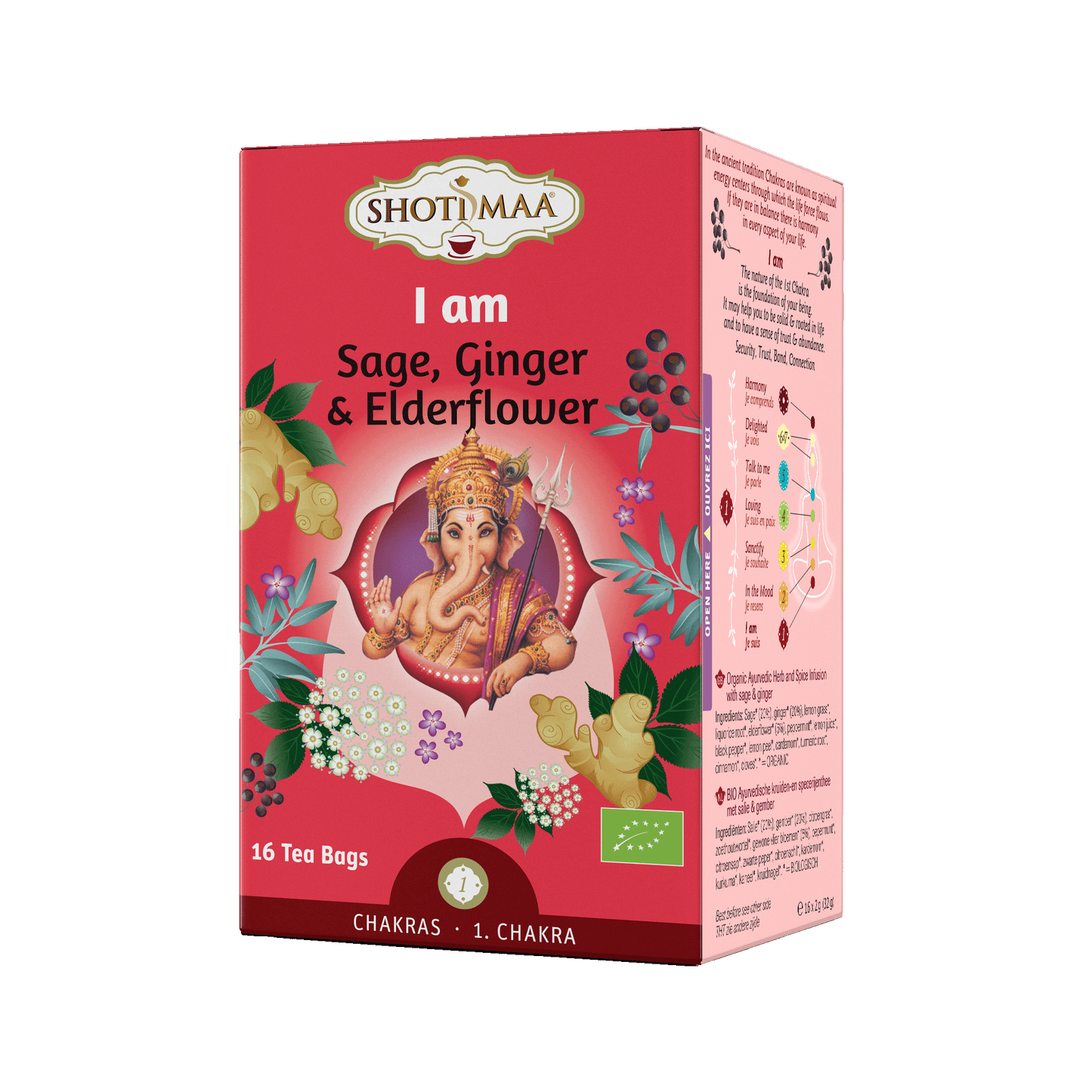 I Am - Organic Sage, Ginger & Elderflower Infusion - Shoti Maa