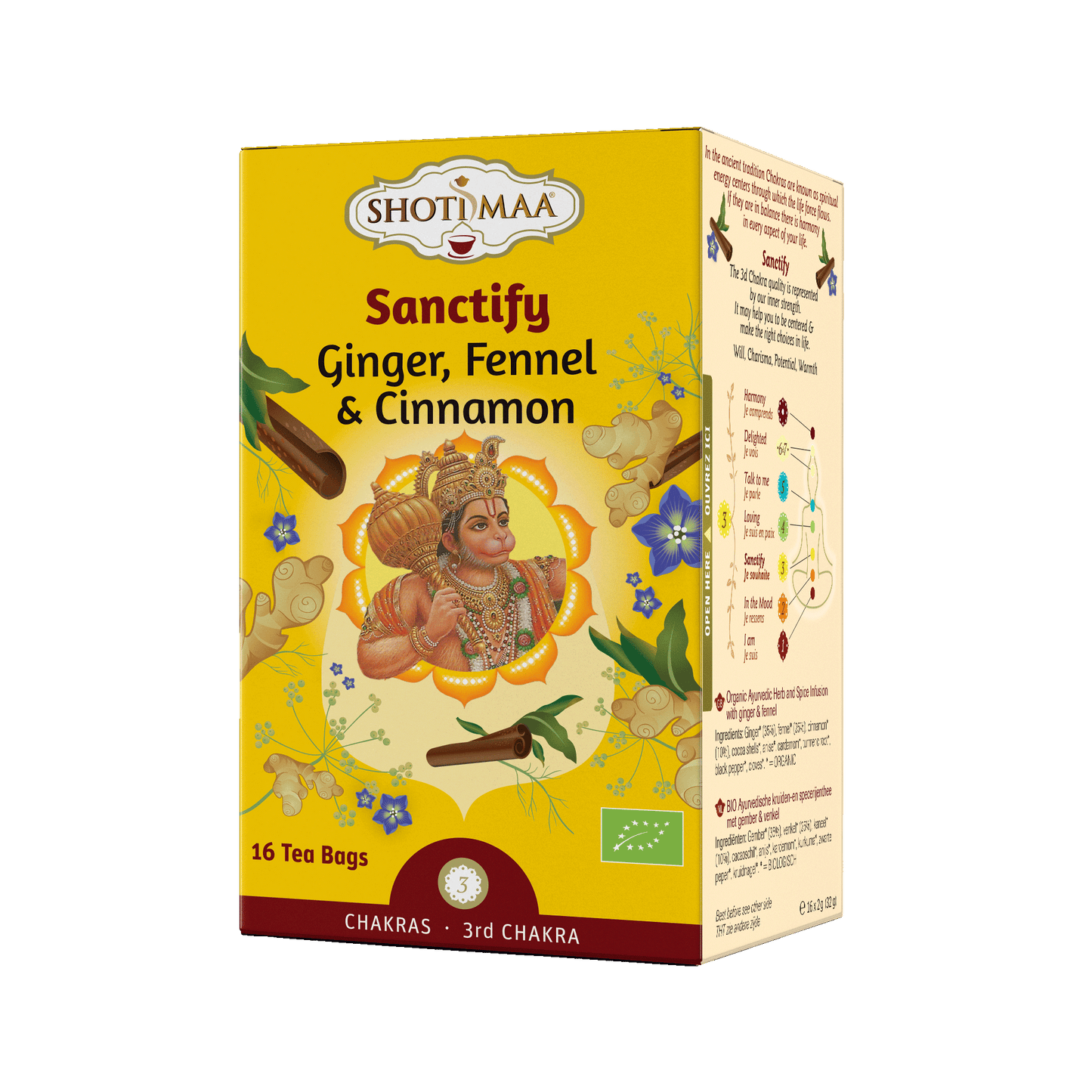 Sanctify - Organic Ginger, Fennel & Cinnamon Infusion - Shoti Maa