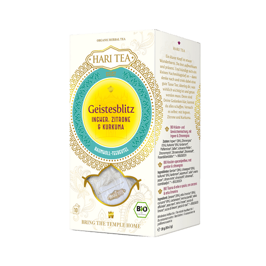 Geistesblitz - Ingwer, Zitrone & Kurkuma Bio-Tee - Hari Tea