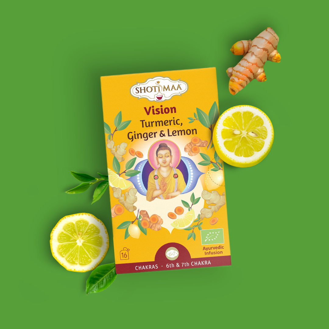 Vision - Organic Turmeric, Ginger & Lemon Infusion - Shoti Maa