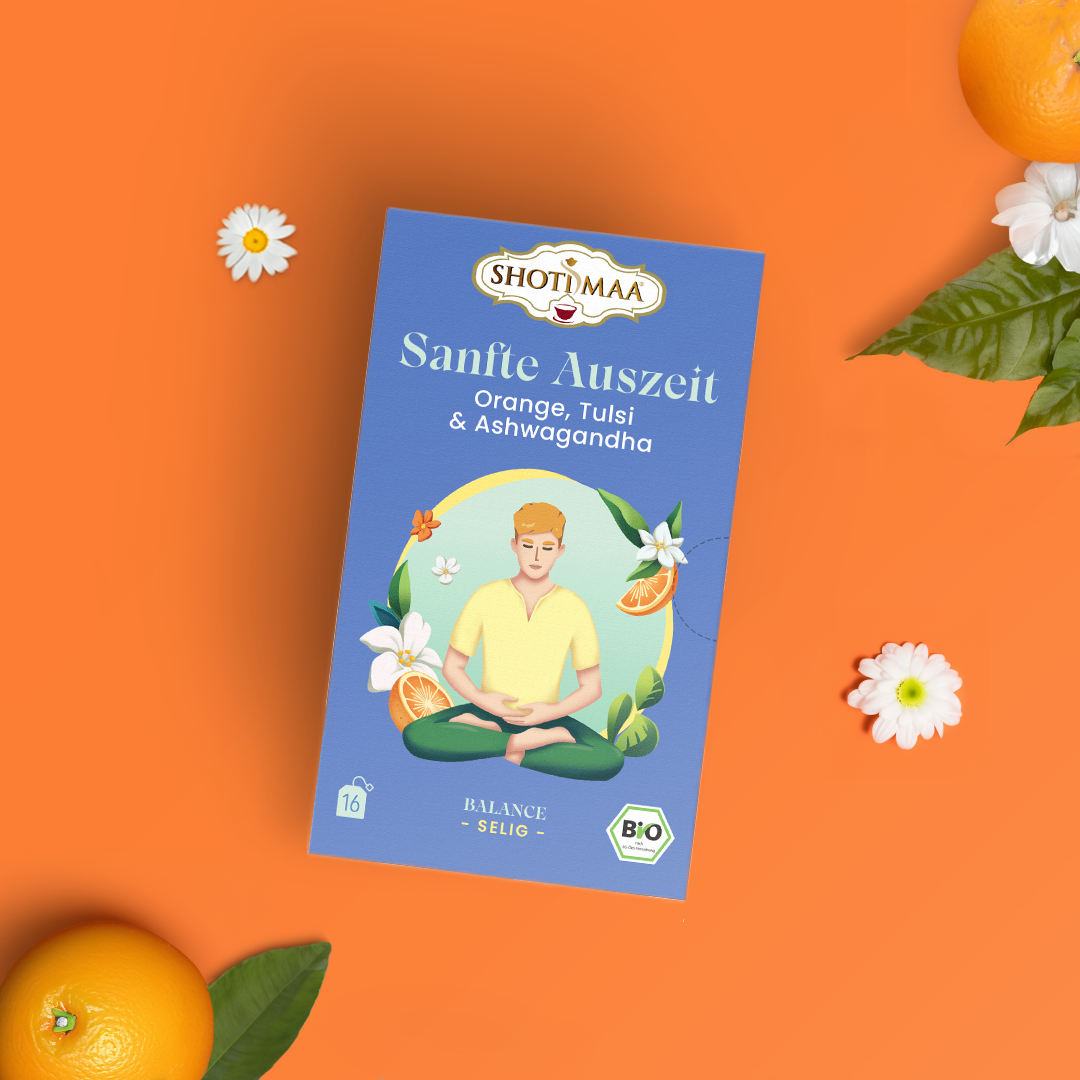 Sanfte Auszeit - Organic Orange, Tulsi & Ashwagandha Infusion - Shoti Maa