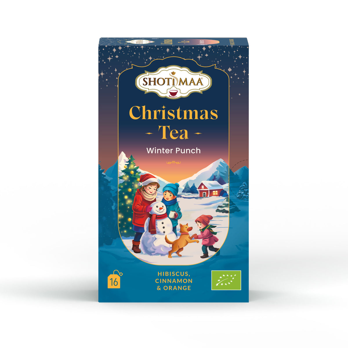Christmas Tea  - Winter Punch -  Organic Hibiscus, Cinnamon & Orange - Shoti Maa