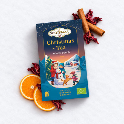 Christmas Tea  - Winter Punch -  Organic Hibiscus, Cinnamon & Orange - Shoti Maa