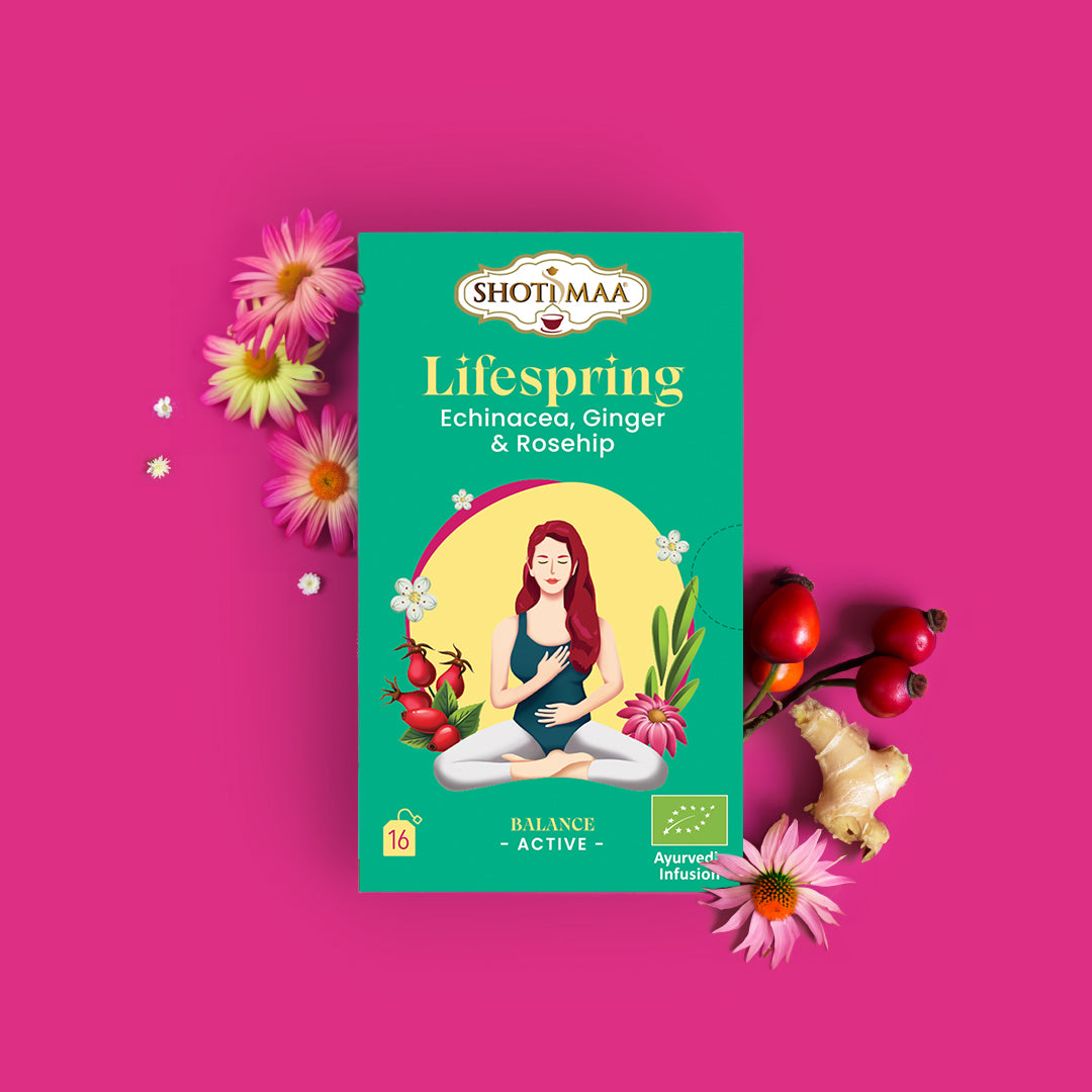 Lifespring - Organic Echinacea, Ginger & Rosehip Infusion - Shoti Maa
