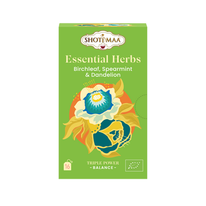 Essential Herbs - Feuille de bouleau & Menthe verte & Pissenlit Infusion BIO - Shoti Maa