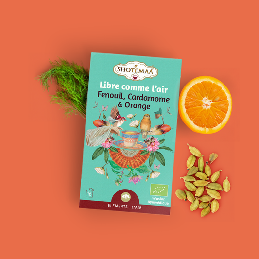 Libre comme l’air - Infusion Fenouil, Cardamome & Orange Bio - Shoti Maa