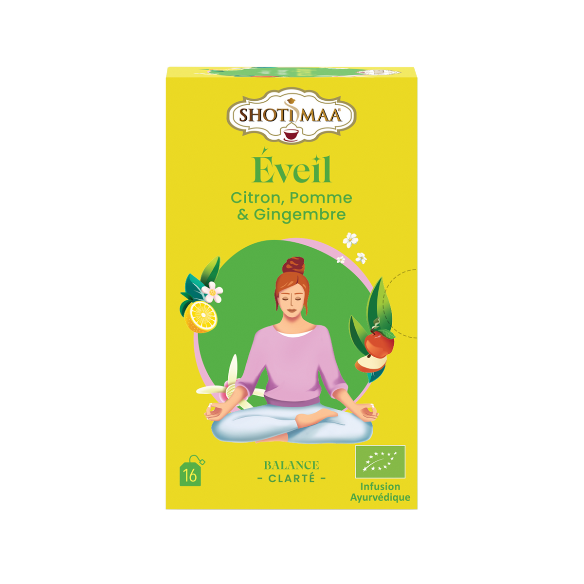 Éveil - Infusion Bio Citron, Pomme & Gingembre - Shoti Maa