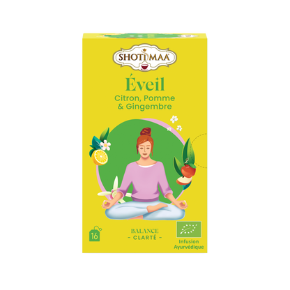 Éveil - Infusion Bio Citron, Pomme & Gingembre - Shoti Maa