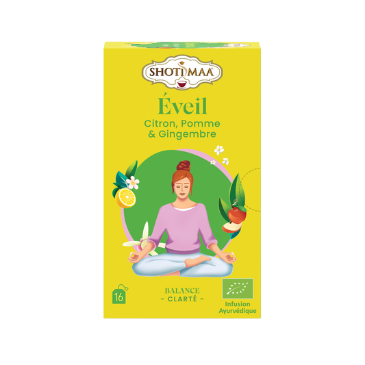 Éveil - Infusion Bio Citron, Pomme & Gingembre - Shoti Maa