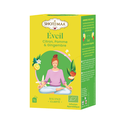 Éveil - Infusion Bio Citron, Pomme & Gingembre - Shoti Maa