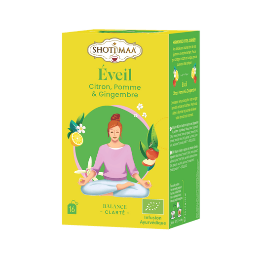 Éveil - Infusion Bio Citron, Pomme & Gingembre - Shoti Maa