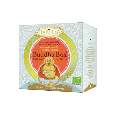 Buddha Box - Geschenkbox mit 11 Bio-Kräuter- und Gewürztees - Hari Tea