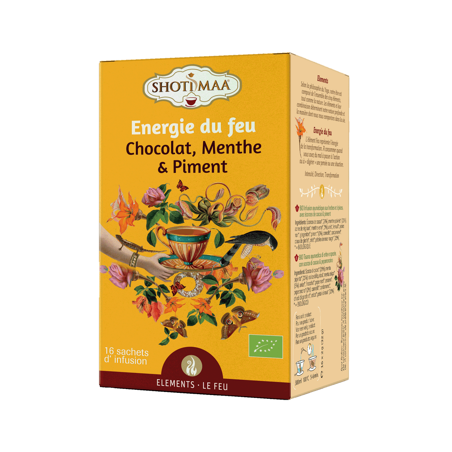 Energie du feu - Organic Choco, Mint & Chilli Infusion - Shoti Maa