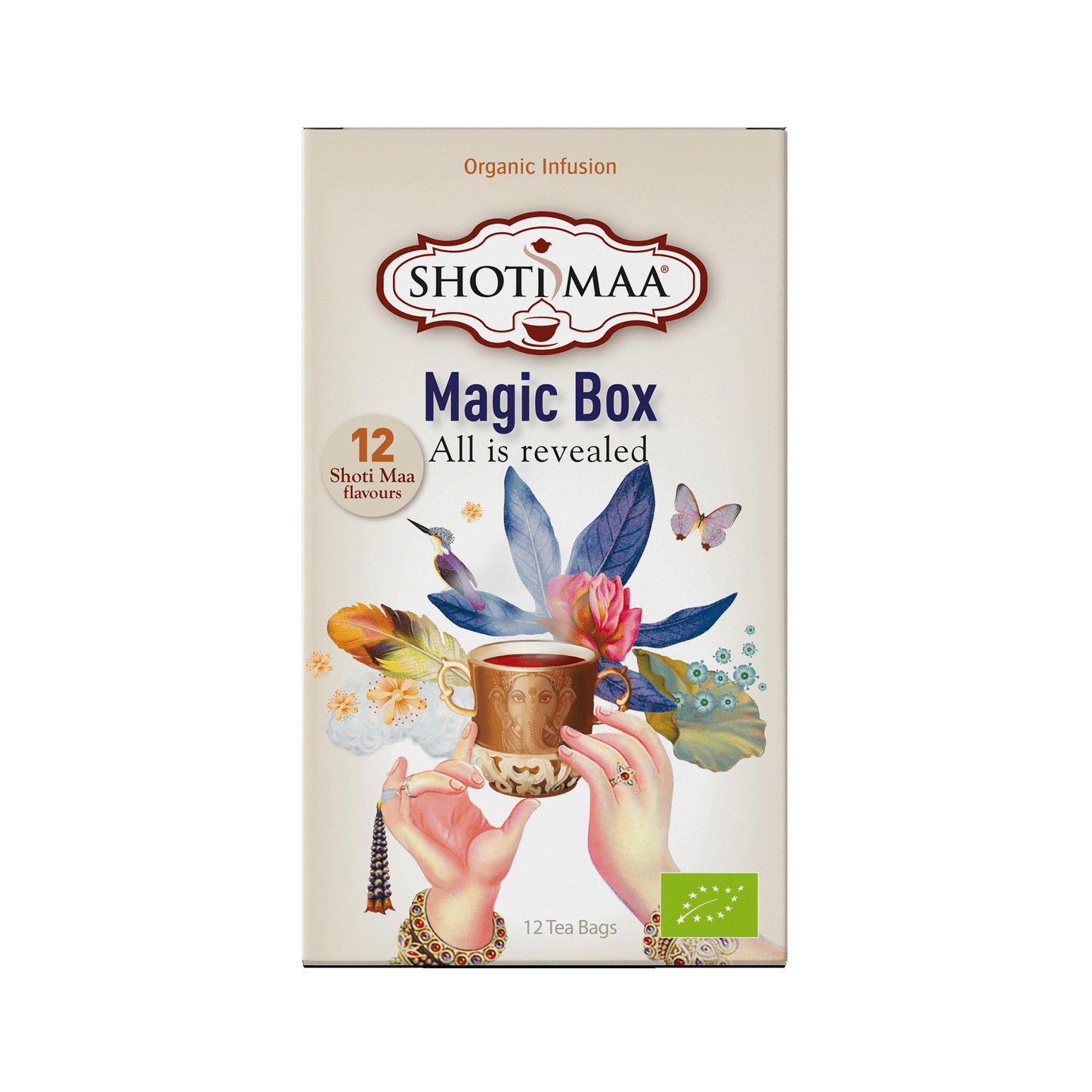 Magic Box - Geschenkbox mit 12 Bio-Kräuter- und Gewürztees - Shoti Maa