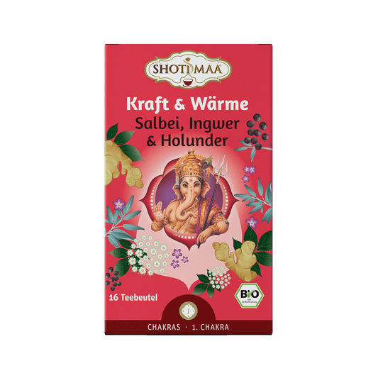 Kraft & Wärme - Organic Sage, Ginger & Elderflower Infusion - Shoti Maa