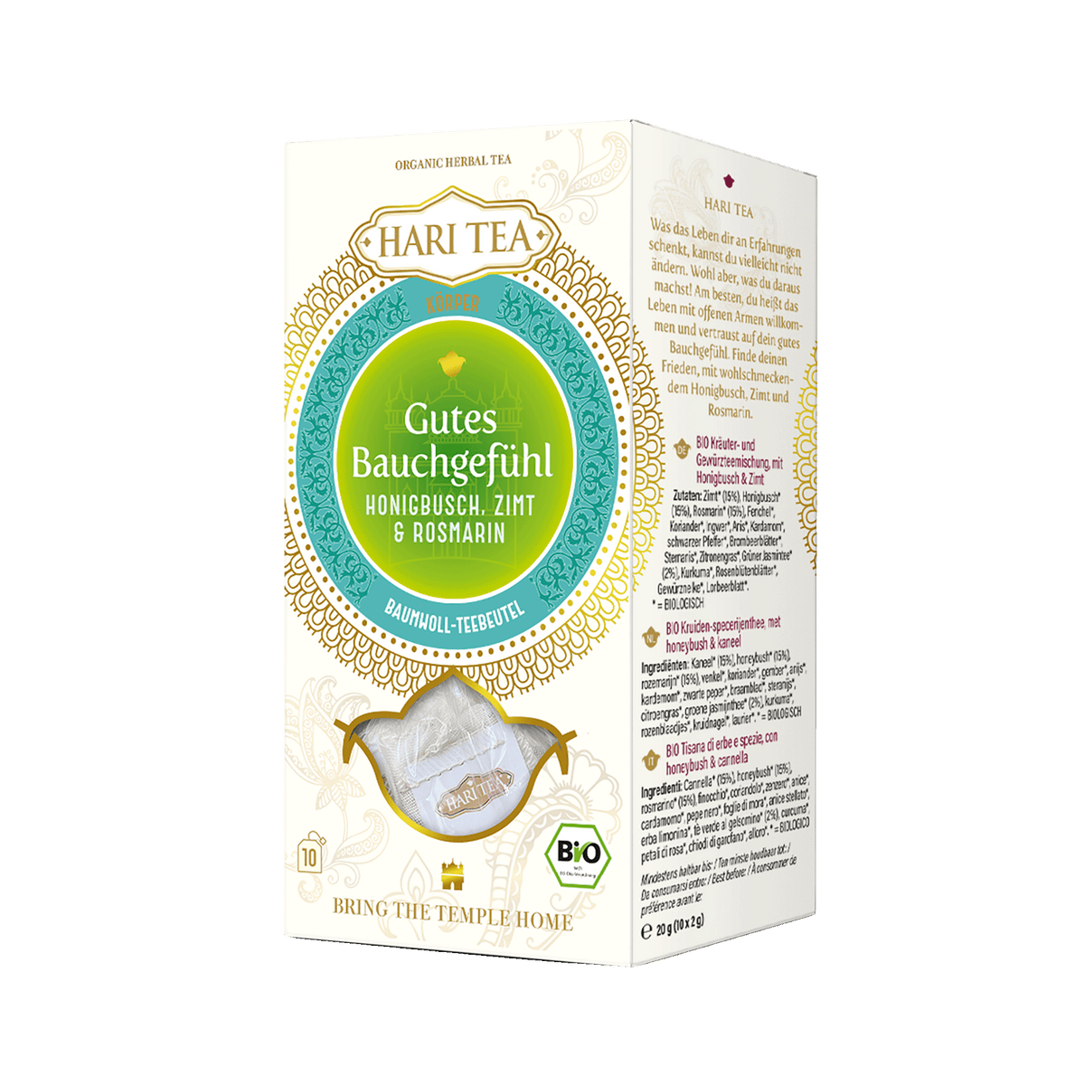 Gutes Bauchgefühl - Honigbusch, Zimt & Rosmarin Bio-Tee - Hari Tea