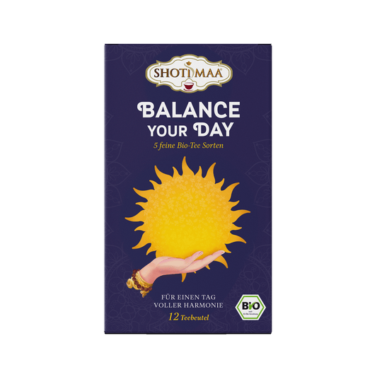 Balance your Day Box - Gift box with 12 organic herbal and spice teas - Shoti Maa