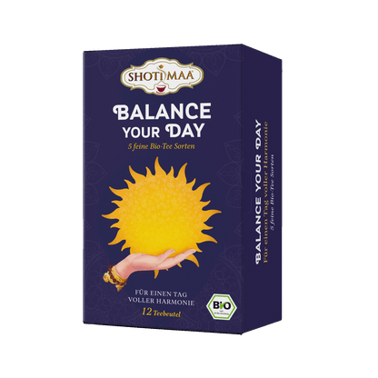 Balance your Day Box - Boîte cadeau avec 12 herbes biologiques et épicée - Shoti Maa