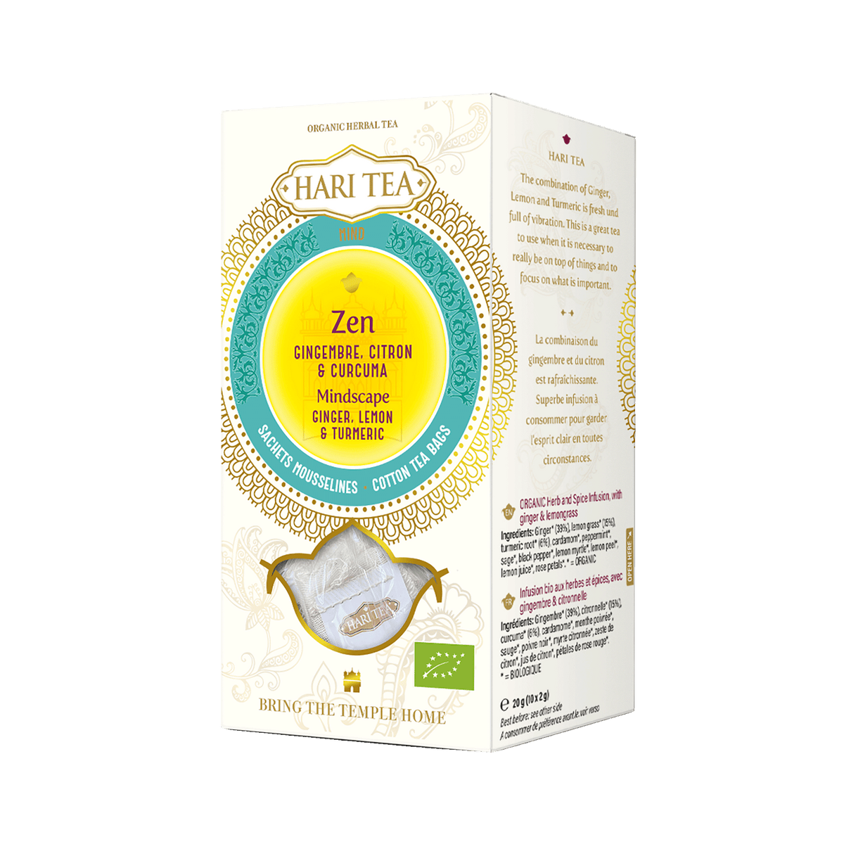 Zen - Gingembre, Citron & Curcuma Infusion BIO - Hari Tea