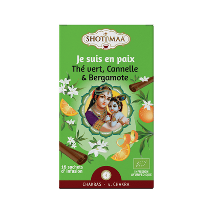 Je suis en paix - Thé Vert, Cannelle & Bergamote Infusion BIO - Shoti Maa