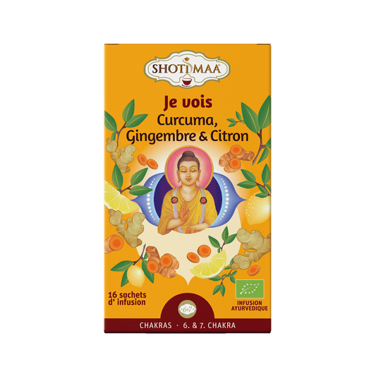Je vois - Infusion Curcuma, Gingembre & Citron Bio - Shoti Maa