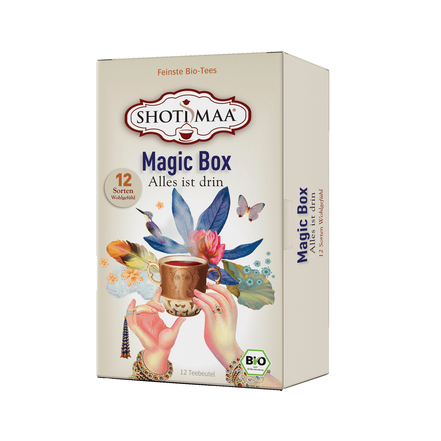 Magic Box - Geschenkbox mit 12 Bio-Kräuter- und Gewürztees - Shoti Maa